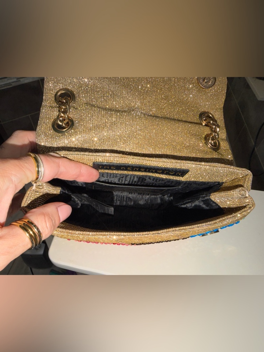 Kurt Geiger Multicolor Crystal Mini Bag - Picture 5 of 16